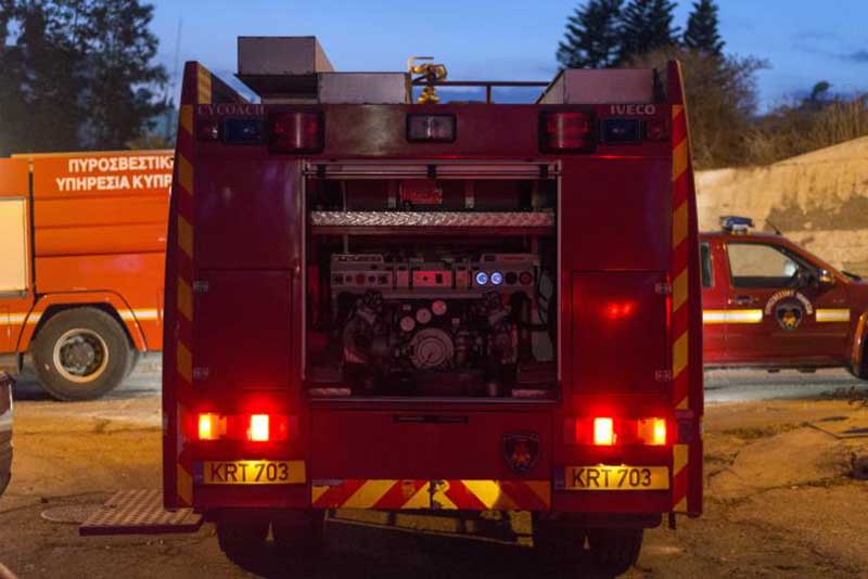 image Abandoned apartment catches fire in Kato Paphos